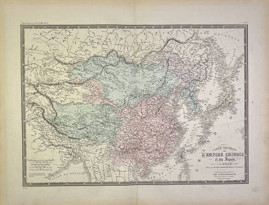 Achat carte ancienne Chine Japon