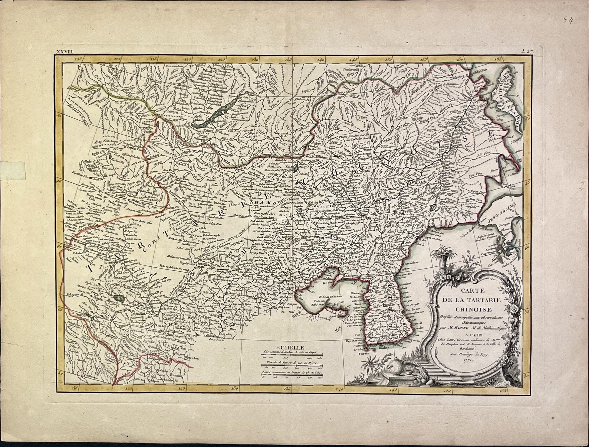 Achat carte ancienne Coree et Chine