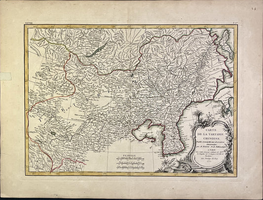 Achat carte ancienne Coree et Chine