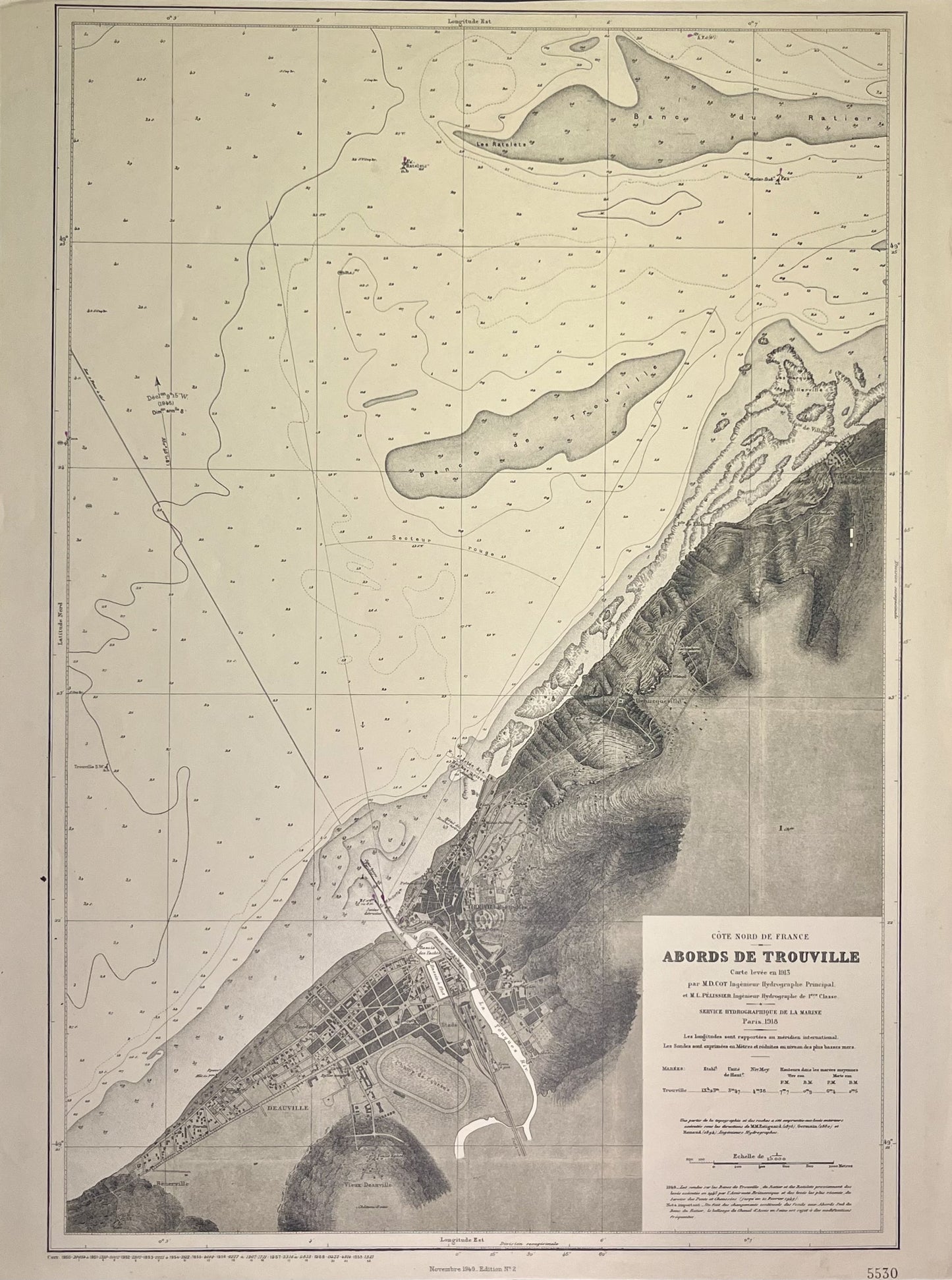 Achat carte ancienne Deauville Trouville