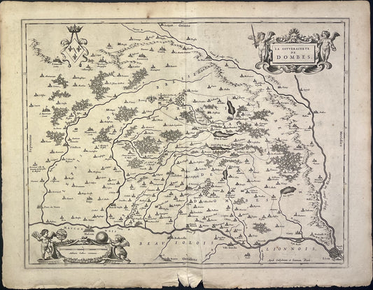 Achat carte ancienne Dombes