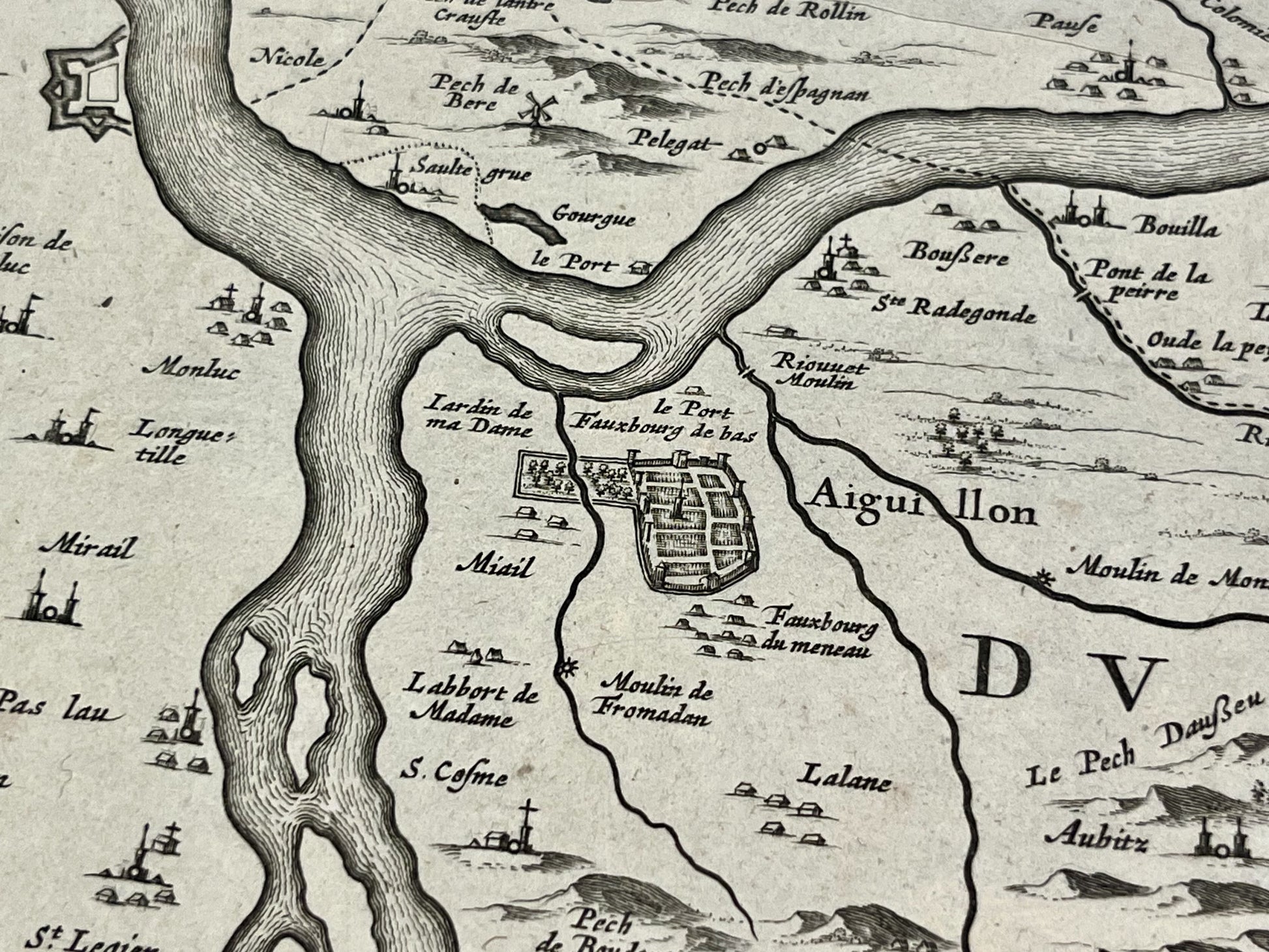Achat carte ancienne Duche Aiguillon
