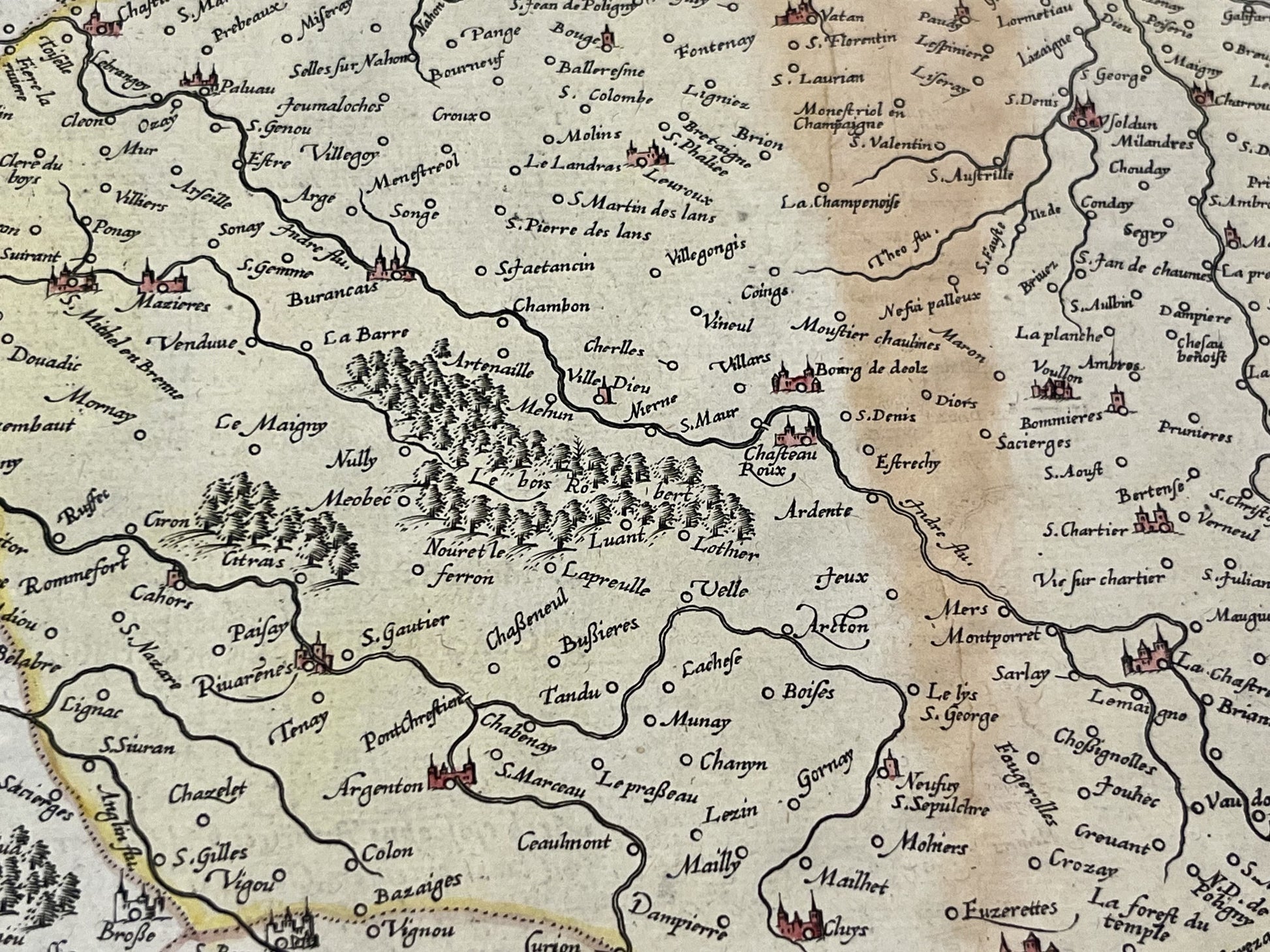 Achat carte ancienne Duche Berry