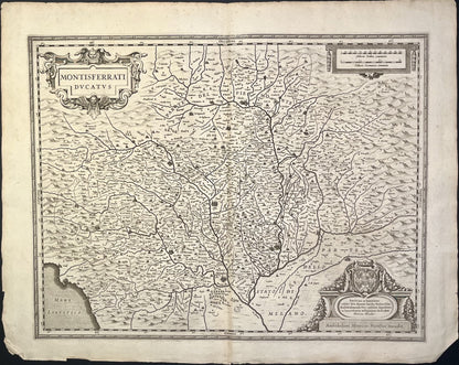 Achat carte ancienne Duche Montferrat