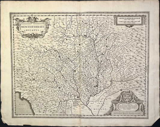 Achat carte ancienne Duche Montferrat