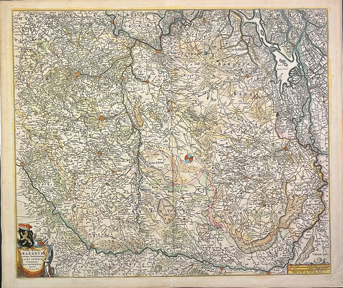 Achat carte ancienne Duche de Brabant