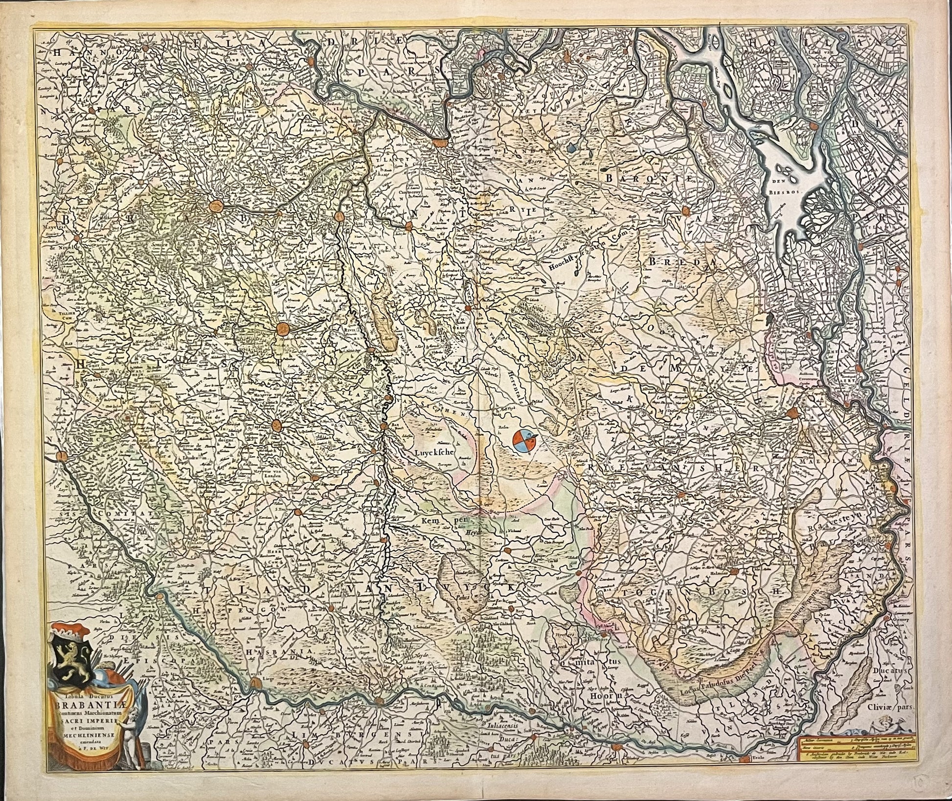 Achat carte ancienne Duche de Brabant