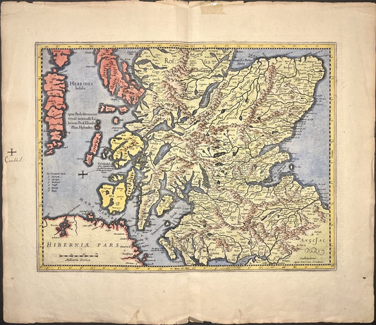 Achat carte ancienne Ecosse par Mercator