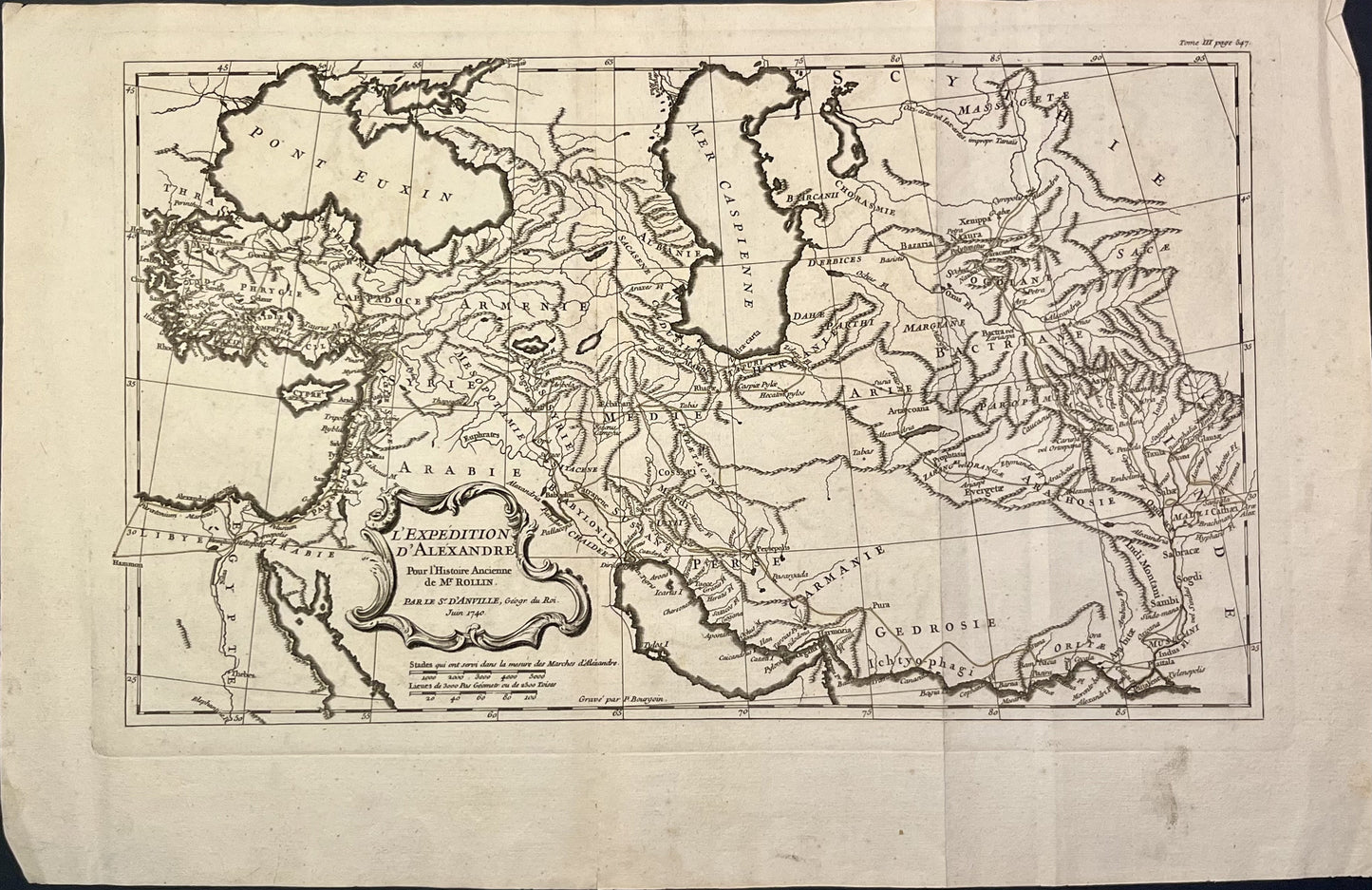 Achat carte ancienne Empire Alexandre le Grand