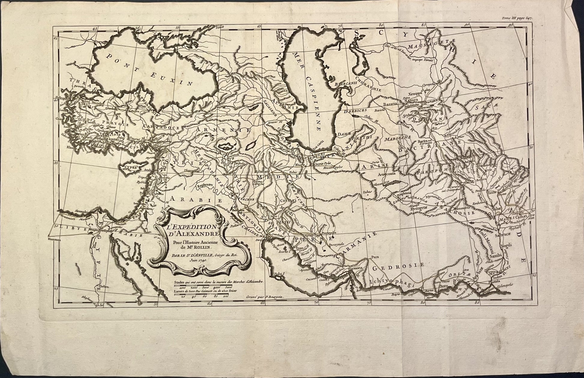 Achat carte ancienne Empire Alexandre le Grand