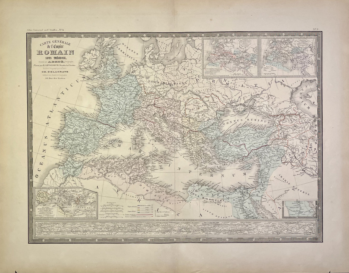 Achat carte ancienne Empire Romain