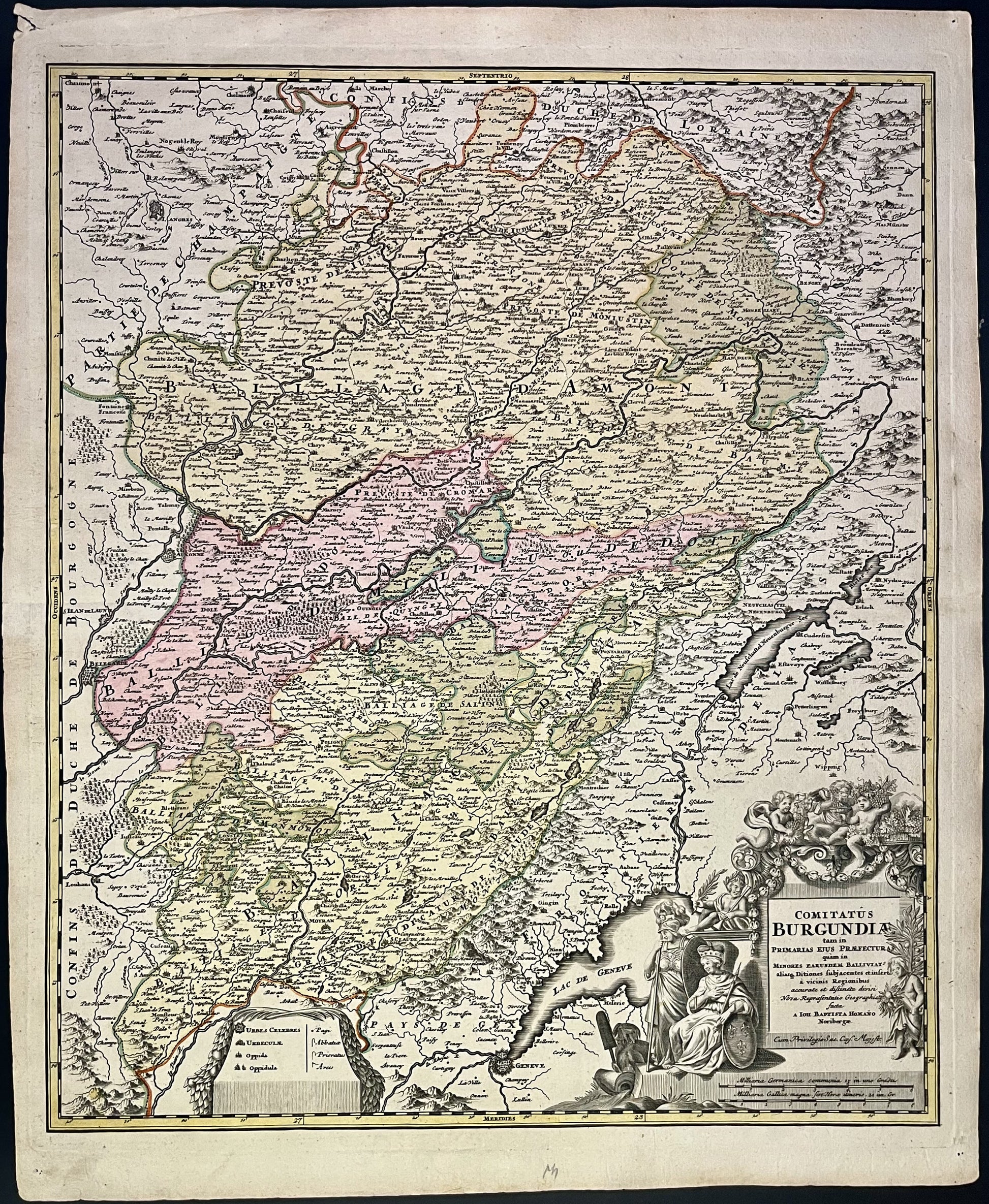 Achat carte ancienne Franche-Comte