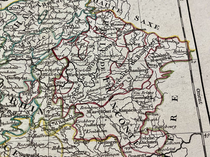 Achat carte ancienne Franconie