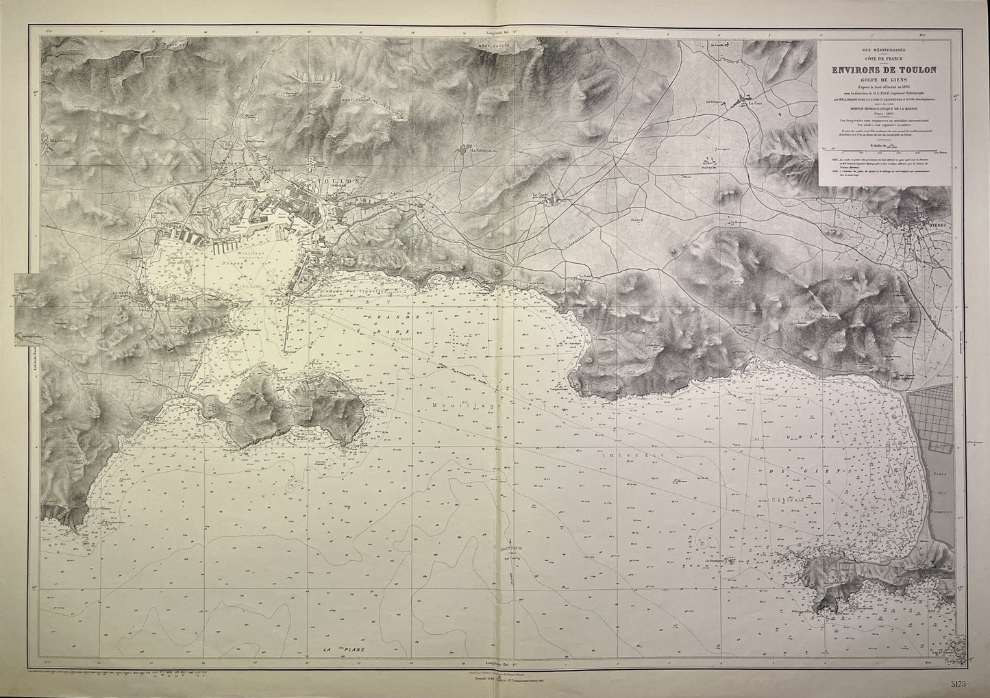 Achat carte ancienne Golfe Giens