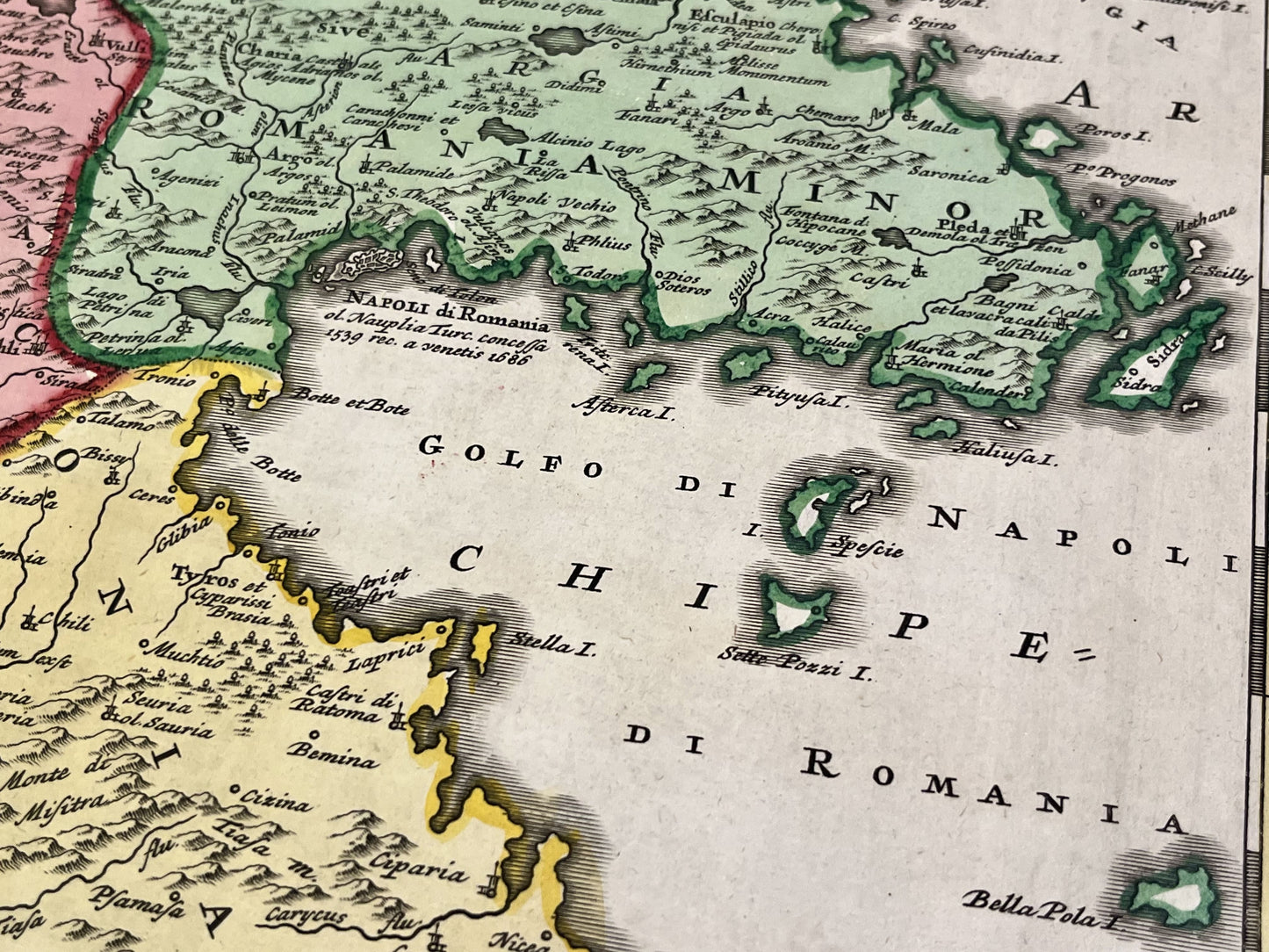 Achat carte ancienne Hydra Grèce