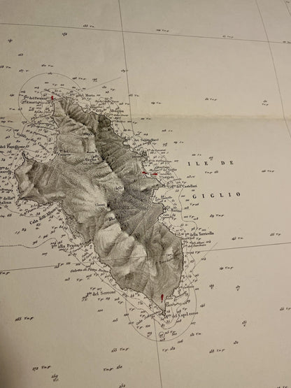Achat carte ancienne Ile de Giglio