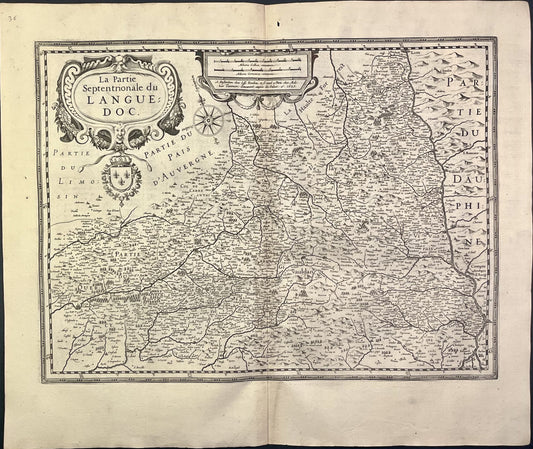 Achat carte ancienne Languedoc