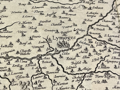 Achat carte ancienne Limoges Limousin