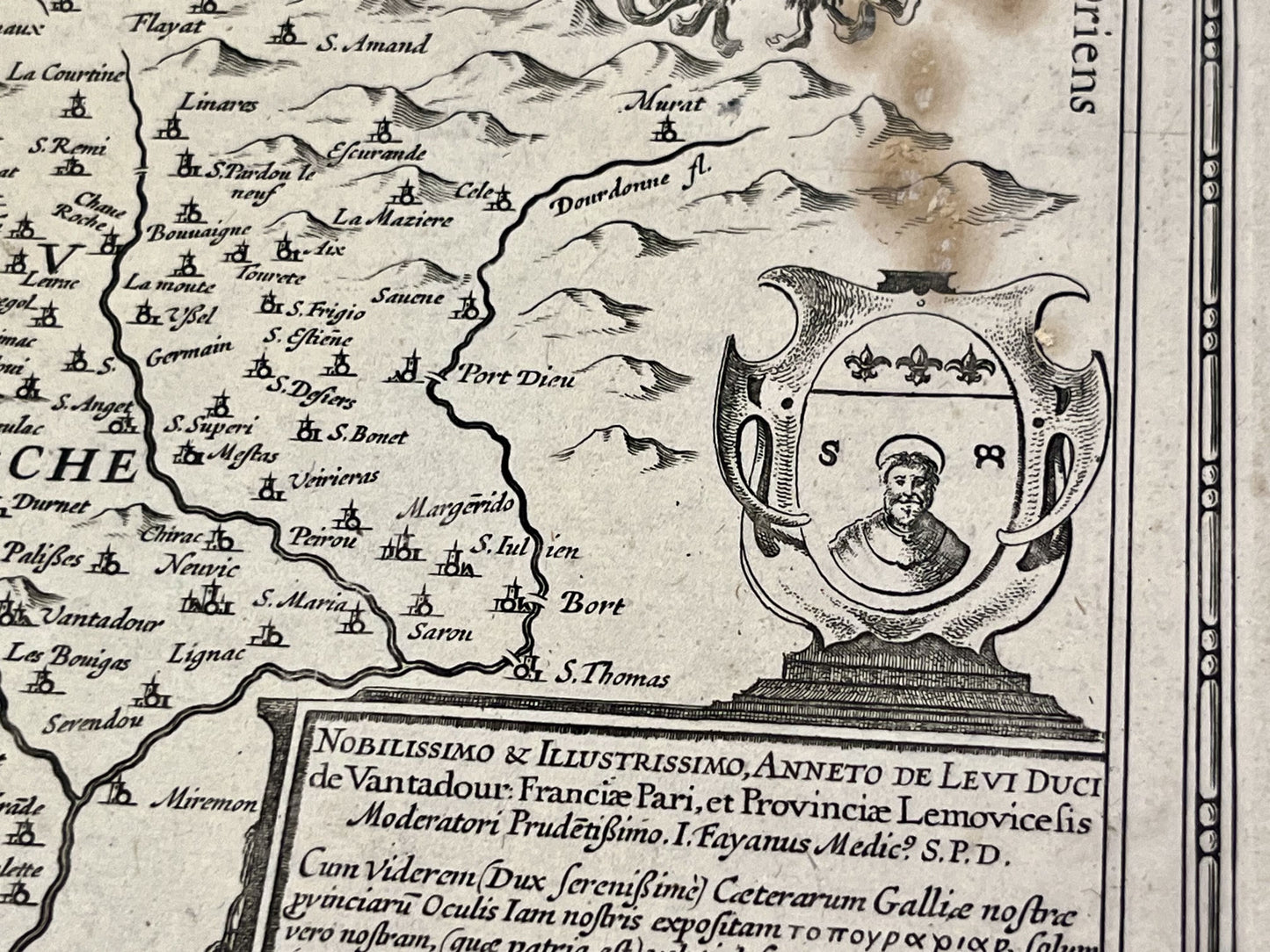 Achat carte ancienne Limousin historique