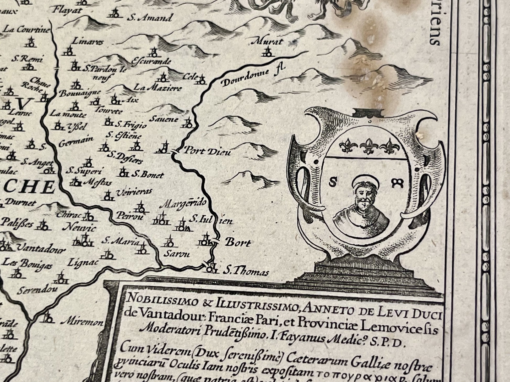 Achat carte ancienne Limousin historique