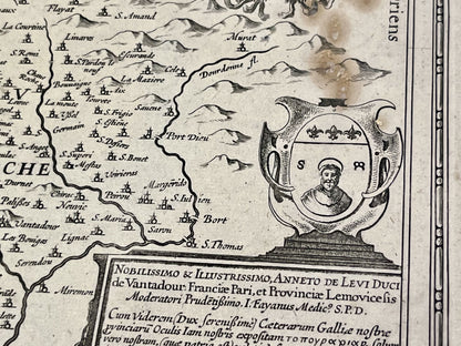 Achat carte ancienne Limousin historique