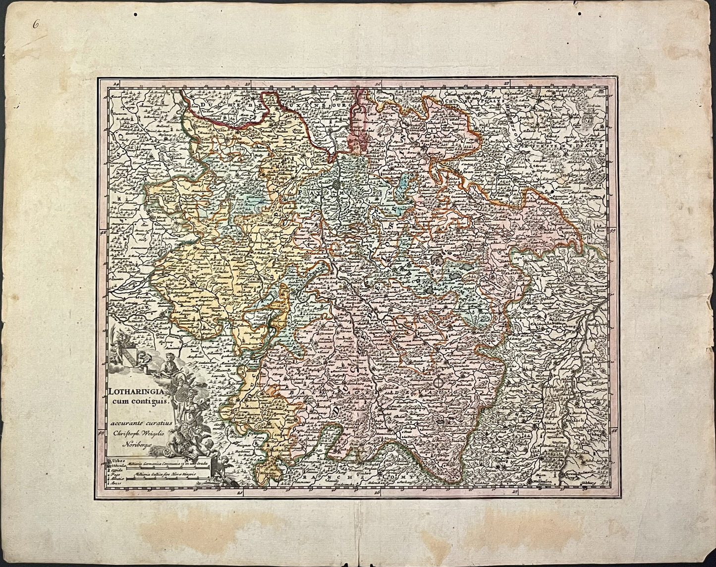 Achat carte ancienne Lorraine