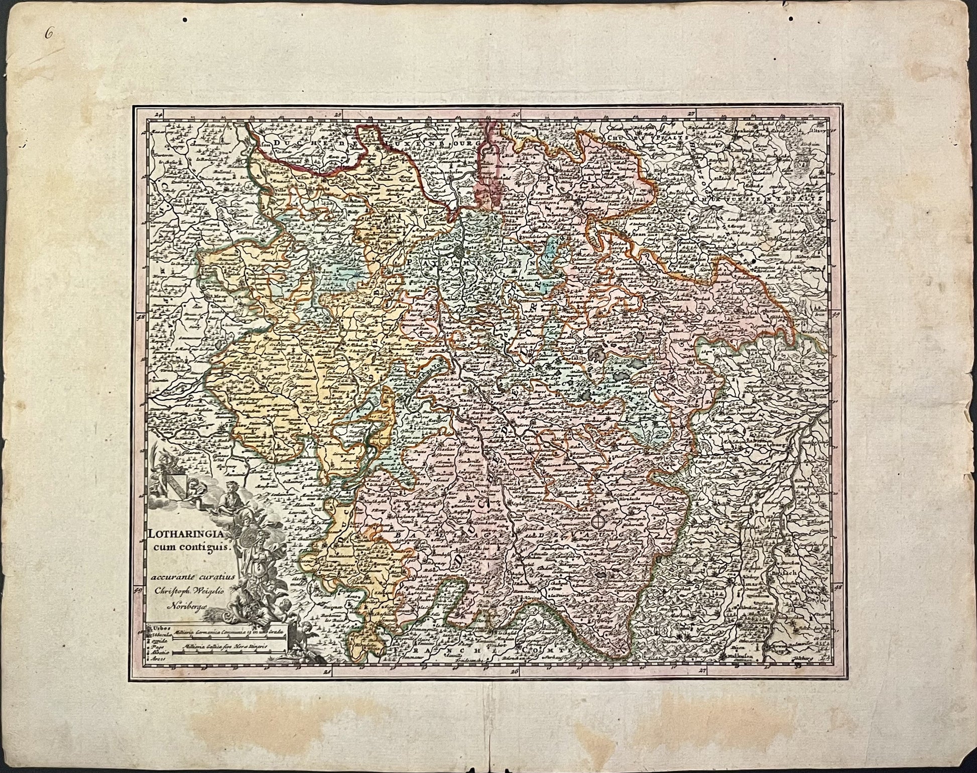 Achat carte ancienne Lorraine