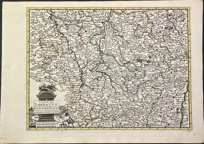 Achat carte ancienne Lorraine vintage
