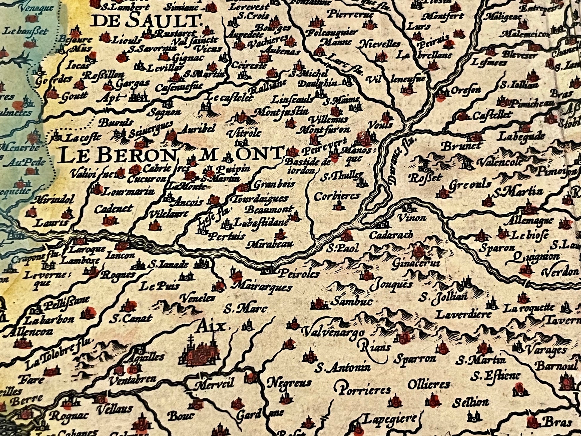 Achat carte ancienne Luberon