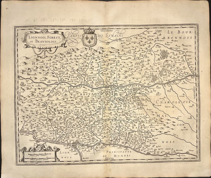 Achat carte ancienne Lyonnais Forest et Beaujolais