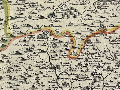 Achat carte ancienne Lyonnois