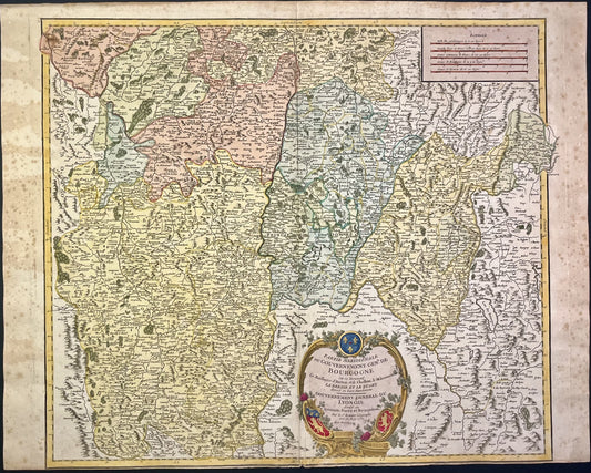 Achat carte ancienne Lyonnois Beaujolais