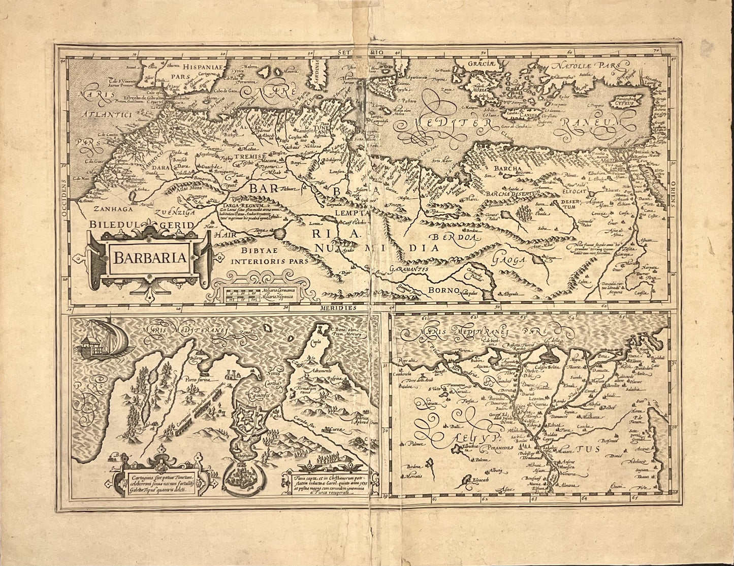 Achat carte ancienne Maghreb