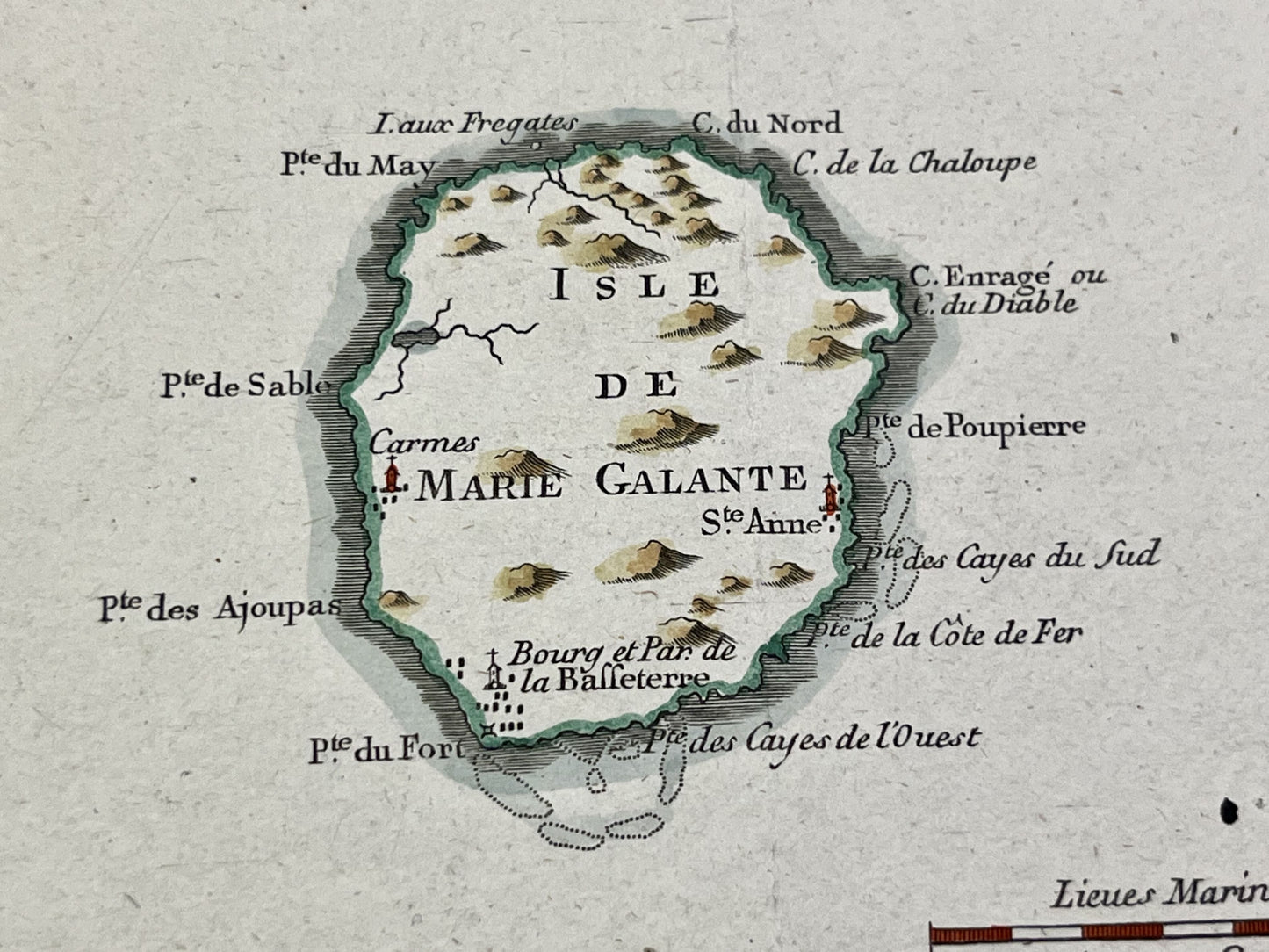 Achat carte ancienne Marie-Galante