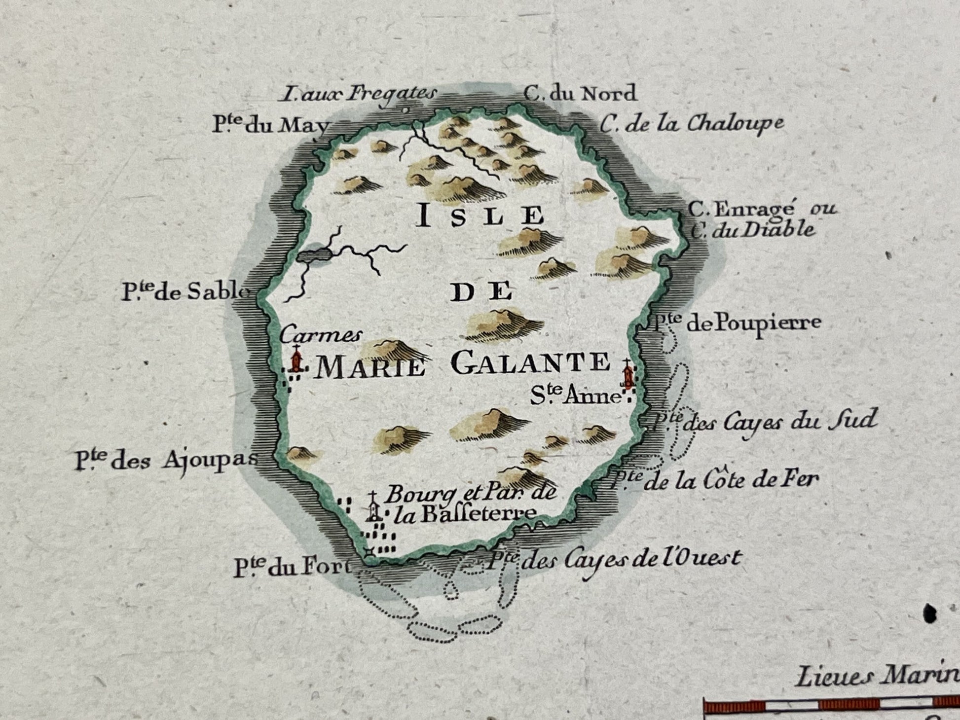 Achat carte ancienne Marie-Galante