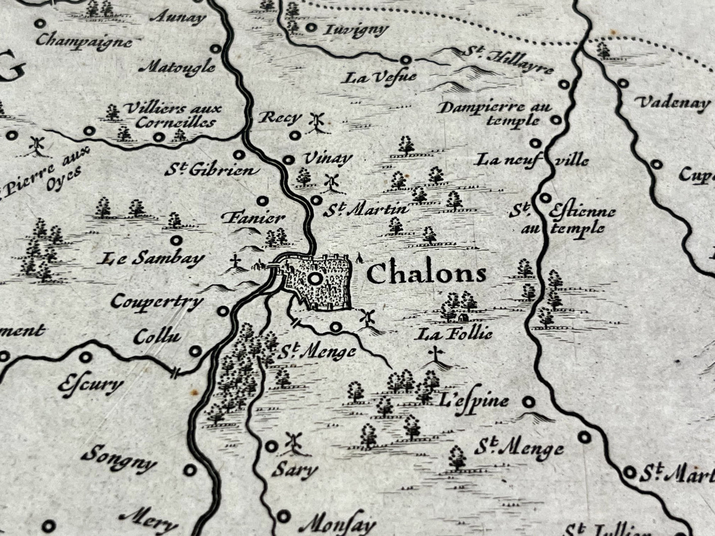 Achat carte ancienne Marne Chalons