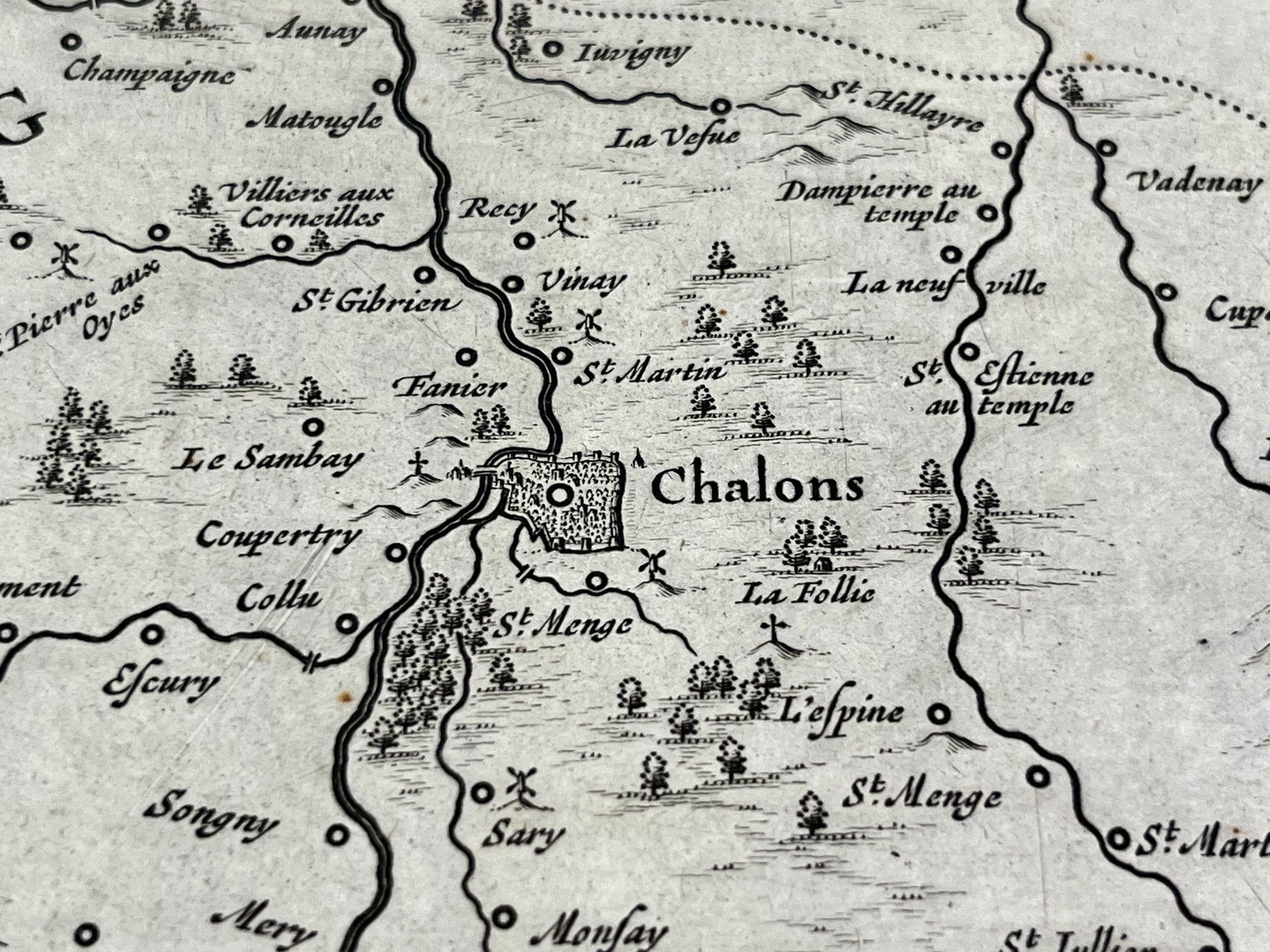 Achat carte ancienne Marne Chalons