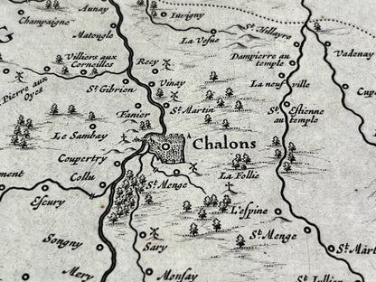 Achat carte ancienne Marne Chalons