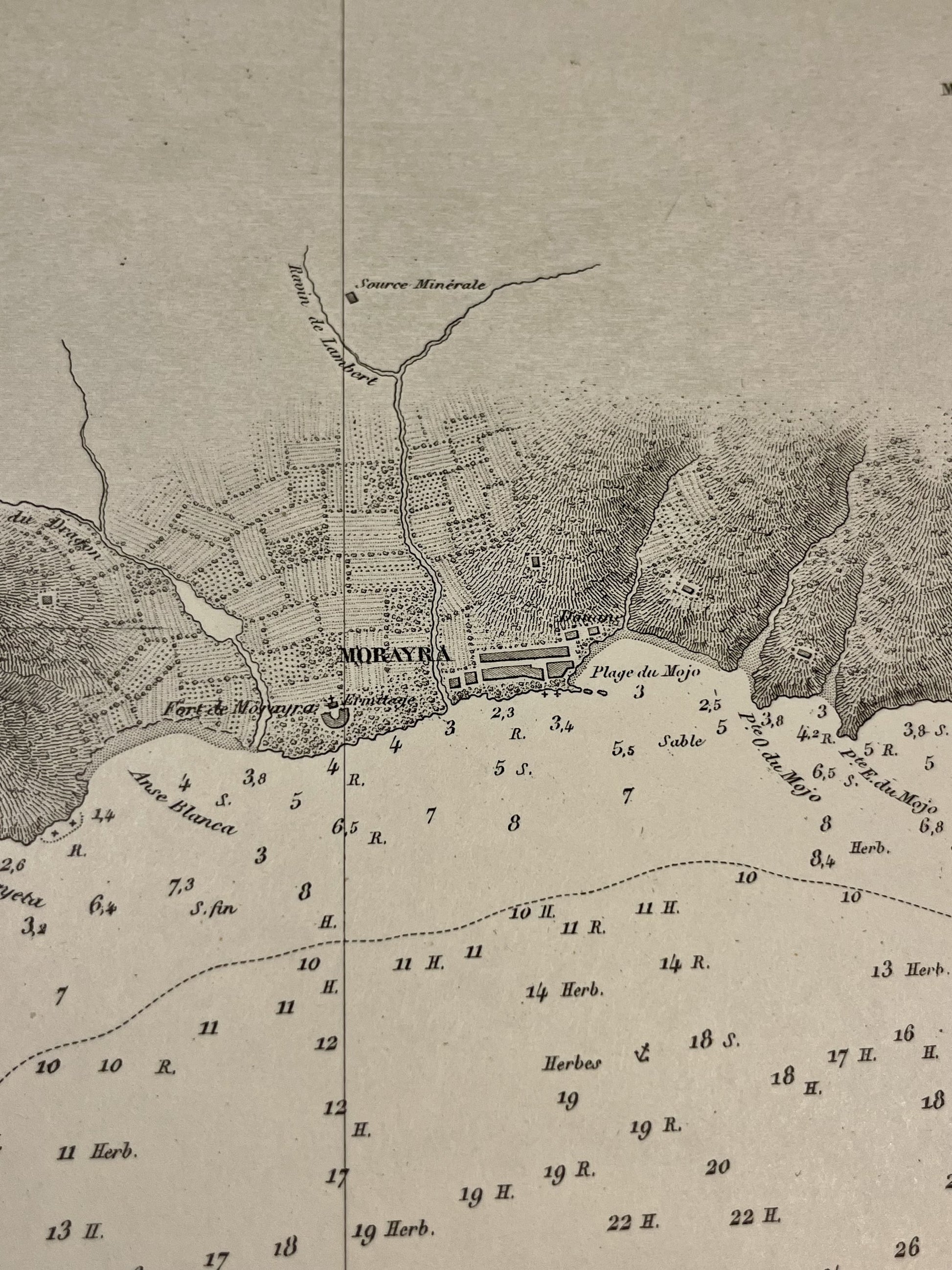 Achat carte ancienne Moraira Espagne