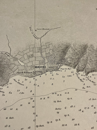 Achat carte ancienne Moraira Espagne