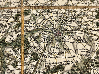 Achat carte ancienne Nivelles Belgique