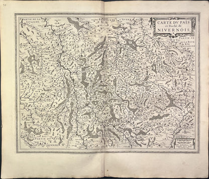 Achat carte ancienne Nivernais