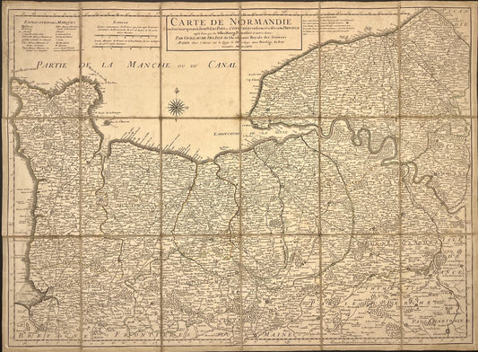 Achat carte ancienne Normandie