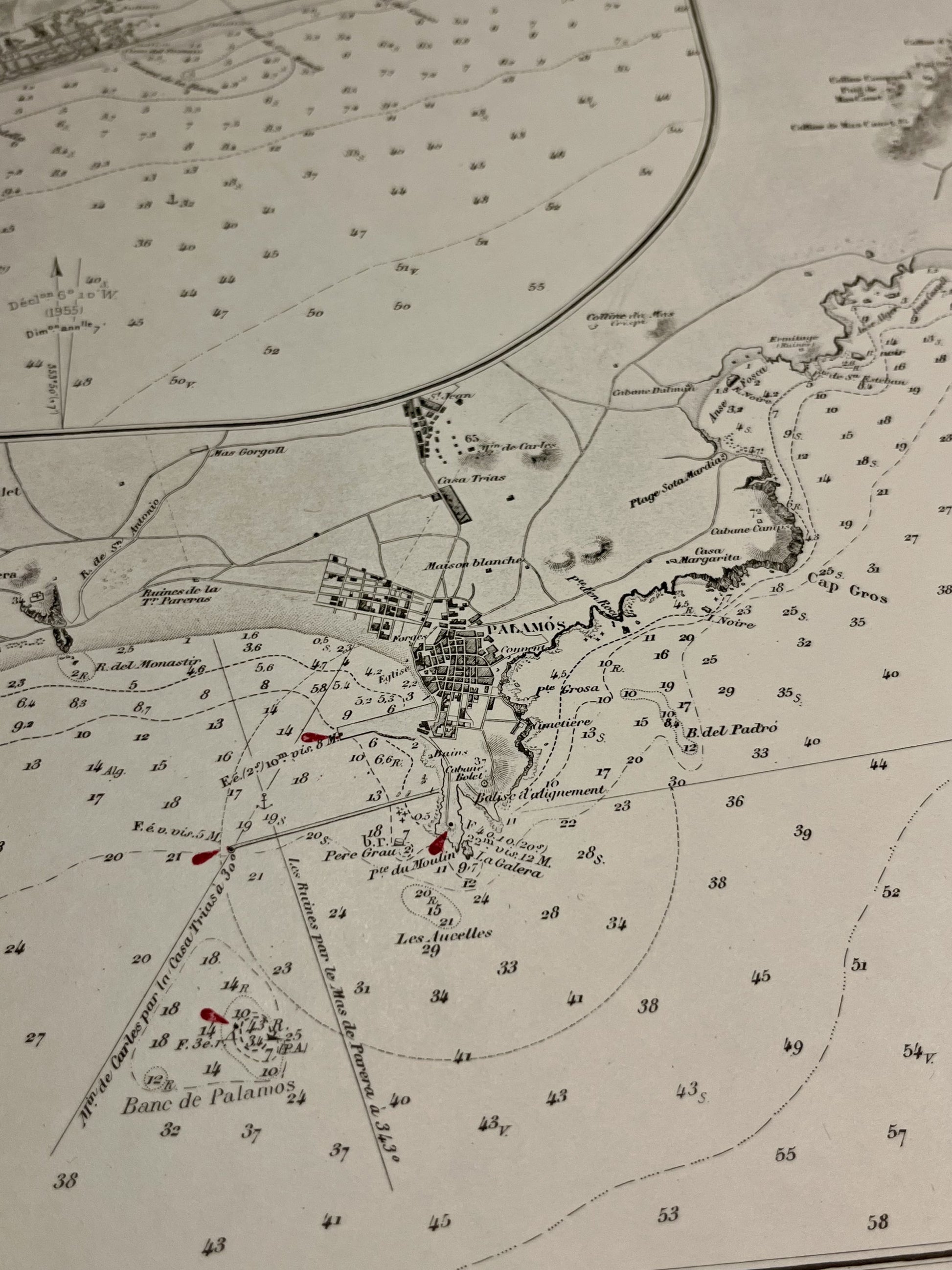 Achat carte ancienne Palamos Espagne