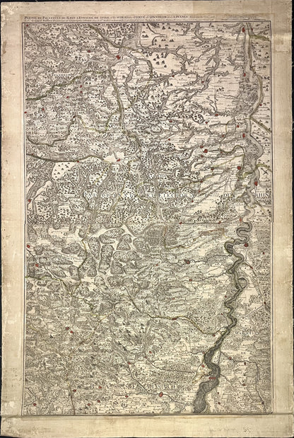 Achat carte ancienne Palatinat Rhin