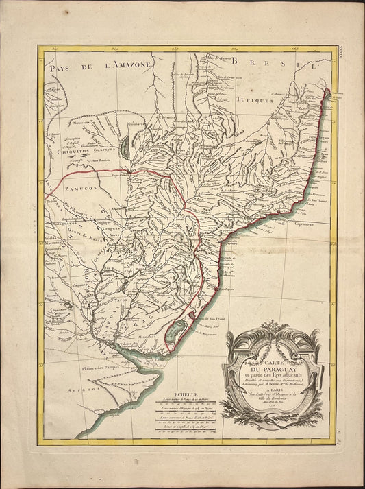 Achat carte ancienne Paraguay