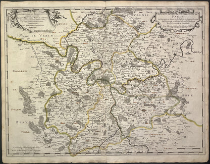 Achat carte ancienne Paris Nicolas Sanson