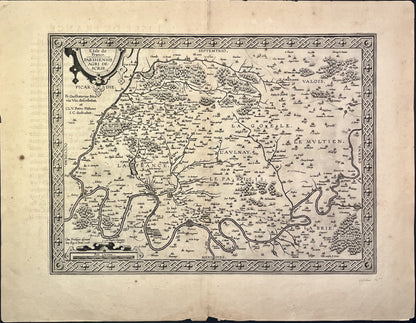 Achat carte ancienne Paris par Ortelius