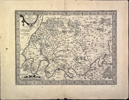 Achat carte ancienne Paris par Ortelius