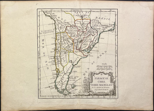 Achat carte ancienne Patagonie